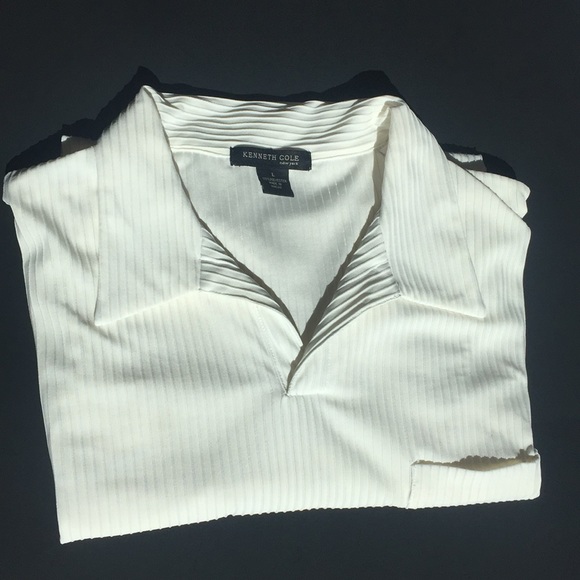 Kenneth Cole Other - Kenneth Cole New York White Shirt,collar &pocket L